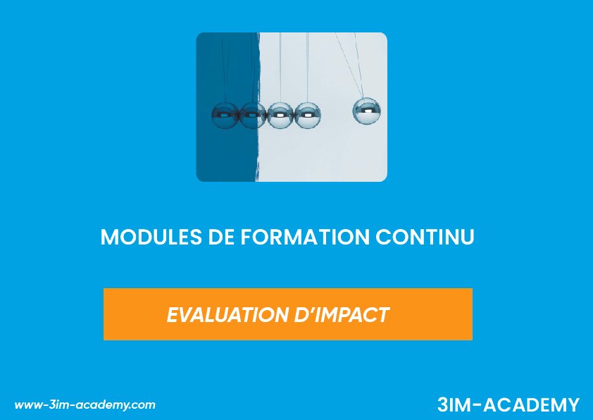 EVALUATION D’IMPACT_Plan de travail 1